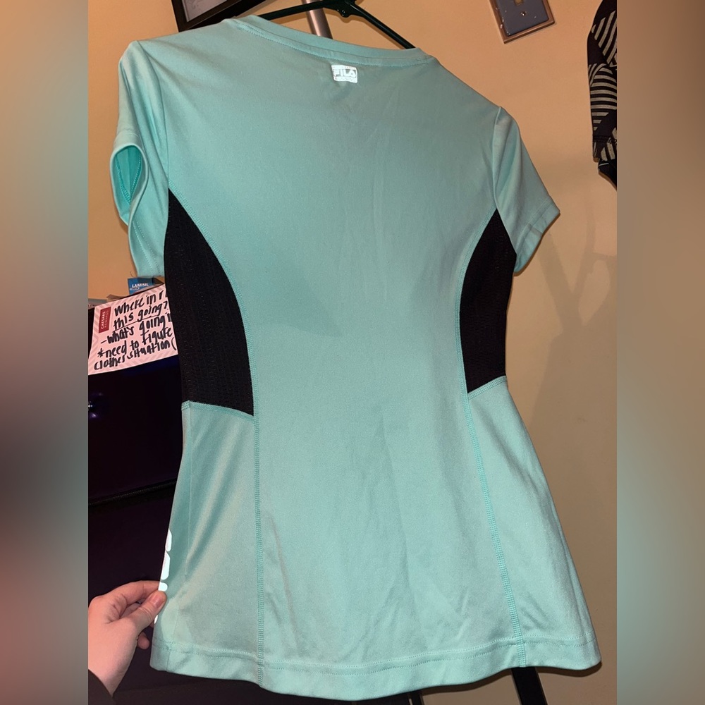 Fila Womens Teal Running Shirt- XS- **NEVER Worn** - Picture 3 of 3